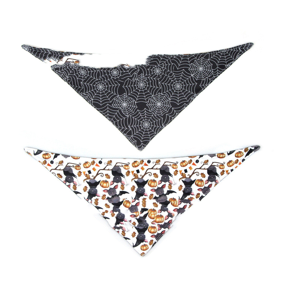 HKM-9937085 Halloween Double-Sided Saliva Towel for Pets - Various Patterns and Sizes Available