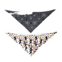 HKM-9937085 Halloween Double-Sided Saliva Towel for Pets - Various Patterns and Sizes Available