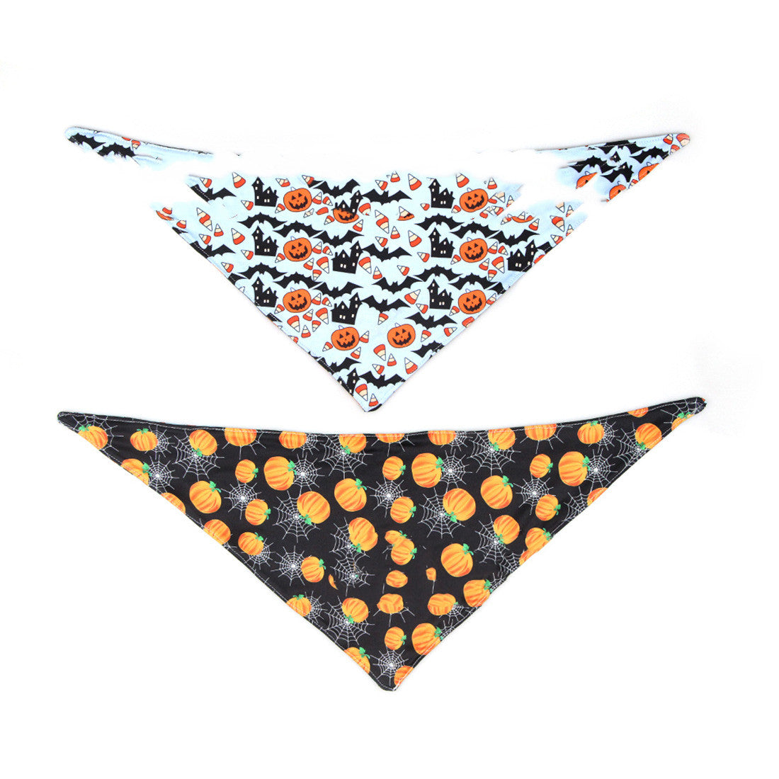 HKM-9937085 Halloween Double-Sided Saliva Towel for Pets - Various Patterns and Sizes Available