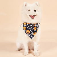 HKM-9937085 Halloween Double-Sided Saliva Towel for Pets - Various Patterns and Sizes Available