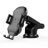 HKM-993747 Smart Induction Car Phone Holder with Wireless Charging - Compatible with 4 to 6.5-Inch Devices