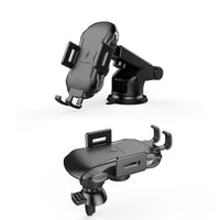 HKM-993747 Smart Induction Car Phone Holder with Wireless Charging - Compatible with 4 to 6.5-Inch Devices