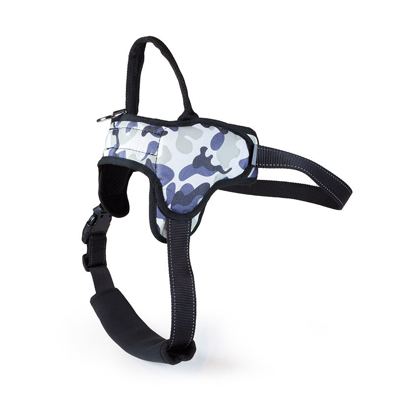 HKM-9938749 Camouflage Dog Leash for Medium and Large Dogs - Durable Polyester Material, Adjustable Sizes M, L, XL