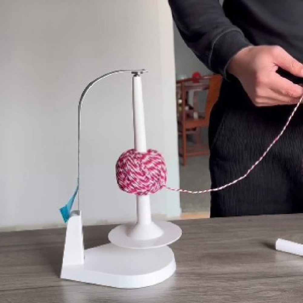 HKM-993875 Rotating Yarn Spindle Bracket with Magnet and Hand-woven Design - Easy Installation