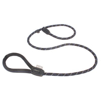 HKM-9939261 Integrated Nylon Pet Leash and Collar Set with Feces Bags - Blue, Black, Yellow, Gray, Pink