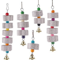 HKM-9940285 Pet Molar Grinding Toy for Parrots - Mineral Nibbling Pendant in Multiple Sizes
