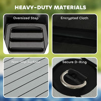HKM-9940925 Inflatable Dog Boat Ramp for Easy Water Access, Non-Slip Design, Maximum Load 286 lbs