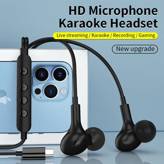 HKM-994195 Wired Metal Bass Gaming Headphones with Voice Changing and Recording Feature