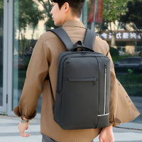 HKM-994259 Custom Logo Business Laptop Backpack with USB Charging Port and Large Capacity for Travel and Work