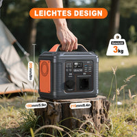 HKM-994259 Portable Solar Power Station 296Wh with 300W Output for Camping, Travel, and Emergency Use