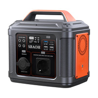 HKM-994259 Portable Solar Power Station 296Wh with 300W Output for Camping, Travel, and Emergency Use