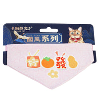HKM-9942845 Adjustable Triangular Pet Scarf Bib with Colorful Patterns, Suitable for All Seasons and Holidays