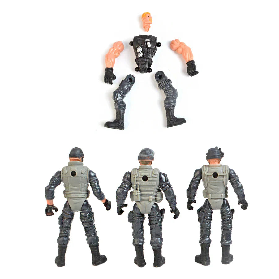 HKM-994323 Moveable Military Action Figure Set with Accessories