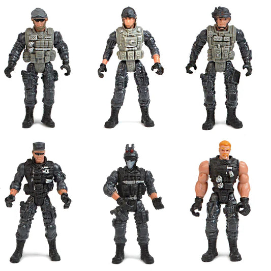 HKM-994323 Moveable Military Action Figure Set with Accessories