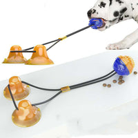 HKM-9943869 Interactive Suction Cup Dog and Cat Toy - Durable TPR Material with Teeth Cleaning Features