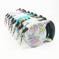 HKM-9945021 Multi-Color Automatic Retractable Pet Traction Belt - 5M Length, Multiple Designs Available