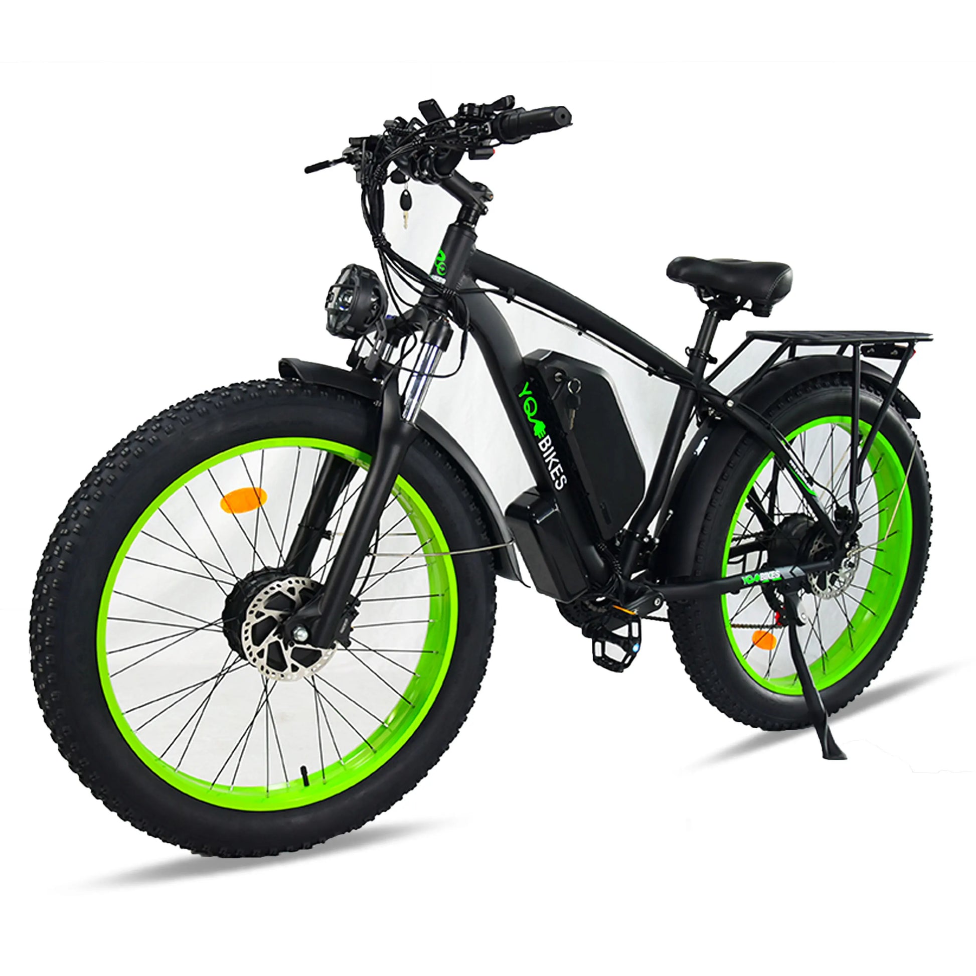 HKM-994515 2000W Electric Mountain Bike with Dual Motor, 26-Inch Full Suspension, 48V 23Ah Lithium Battery