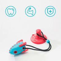 HKM-9946045 Durable Silicone Dog Biting Toy with Molar Bumps for Improved Oral Health