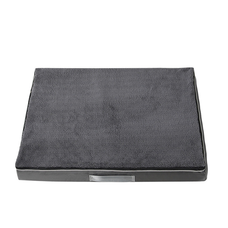 HKM-9947069 Plush Memory Foam Dog Bed with Removable Washable Cover - Nonslip Egg Kennel Pad for Large Dogs and Cats