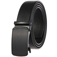 HKM-994899 Men's Automatic Buckle Belt in First Layer Leather, Model LY36-0191-5