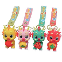 HKM-995027 Cartoon Dragon Key Chain for New Year - Kawaii Design, Perfect for Kids and Adults