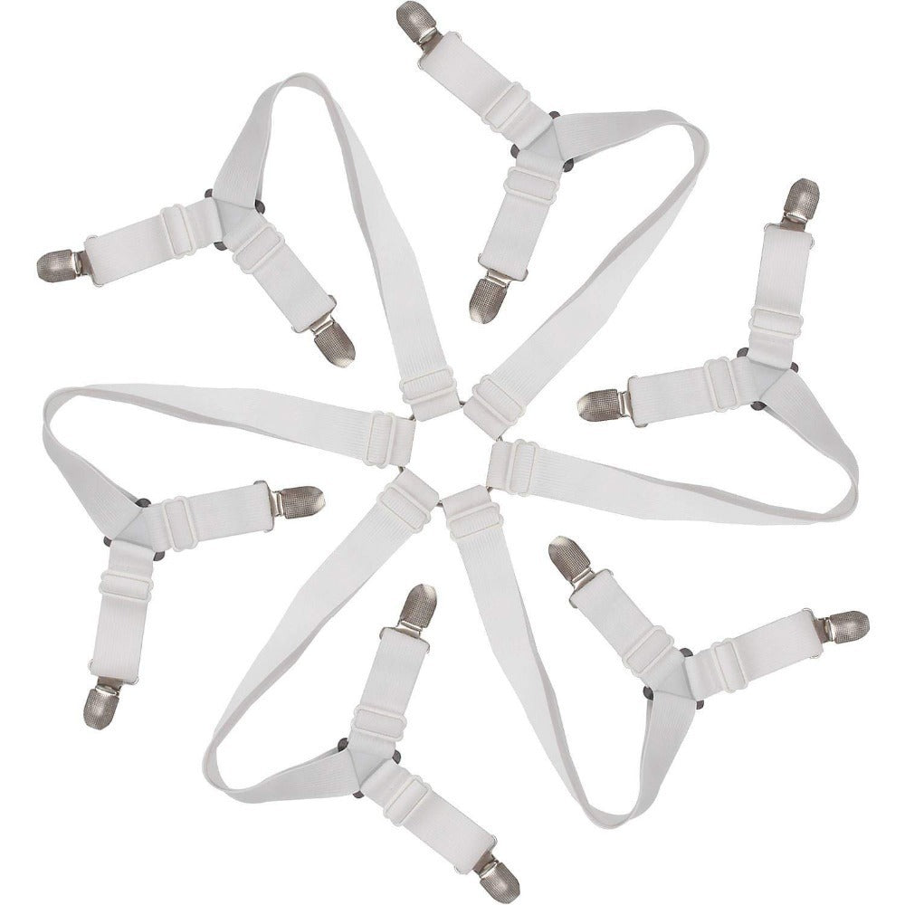HKM-995027 Non-Slip Six-Sided Sheet Fixing Strap with Metal Buckle for Quilts and Bedding
