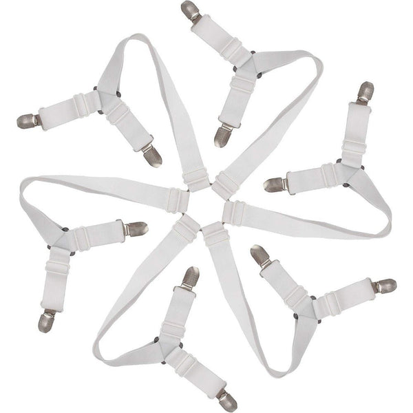 HKM-995027 Non-Slip Six-Sided Sheet Fixing Strap with Metal Buckle for Quilts and Bedding