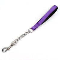 HKM-9950781 Durable Nylon Hand-Holding Dog Rope in Blue, Black, Red, and Purple - 3mm & 4mm Widths, 42cm Long