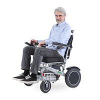 HKM-995219 Lightweight Electric Wheelchair with 12.5" Rear Wheels and Shock Absorption Function