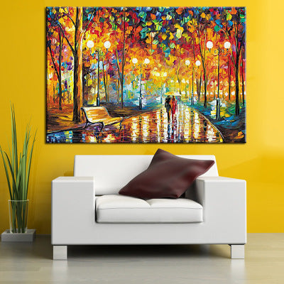 HKM-995347 Night Walk 5D Diamond Painting Kit - Full Square Drill for DIY Home Decoration