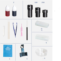 HKM-995411 Children's Optical Microscope with 25x Eyepiece and 40x Objective Lens, Includes Mobile Phone Holder