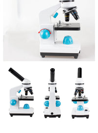HKM-995411 Children's Optical Microscope with 25x Eyepiece and 40x Objective Lens, Includes Mobile Phone Holder