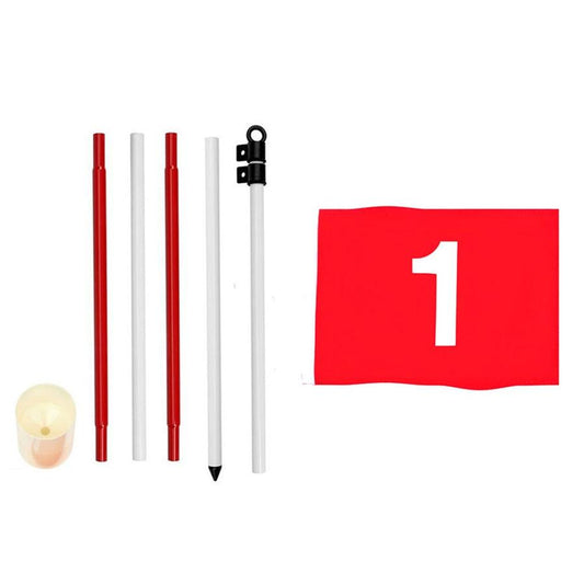 HKM-995539 Three-Section Golf Flagpole for Course Marking and Decoration