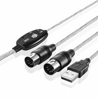 HKM-995539 USB MIDI Interface Cable Converter for Easy Keyboard Connection to Computer
