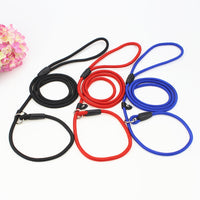 HKM-9956541 Adjustable Nylon Dog Traction Rope with Integrated Collar Design in Various Colors