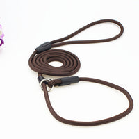 HKM-9956541 Adjustable Nylon Dog Traction Rope with Integrated Collar Design in Various Colors