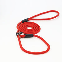 HKM-9956541 Adjustable Nylon Dog Traction Rope with Integrated Collar Design in Various Colors