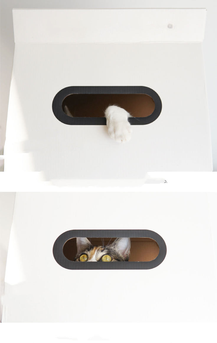 HKM-9956925 Corrugated Cat Scratch Board Toy with Book Stand Design for Scratch and Play