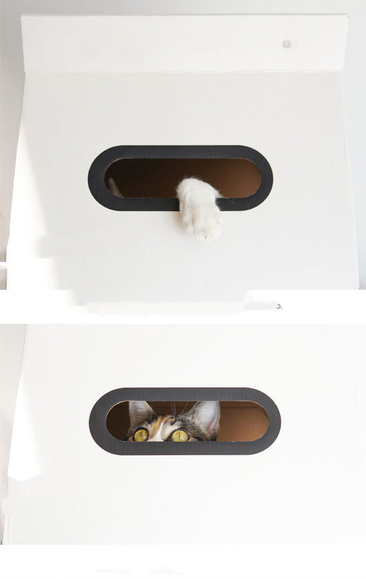 HKM-9956925 Corrugated Cat Scratch Board Toy with Book Stand Design for Scratch and Play