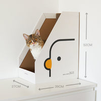 HKM-9956925 Corrugated Cat Scratch Board Toy with Book Stand Design for Scratch and Play