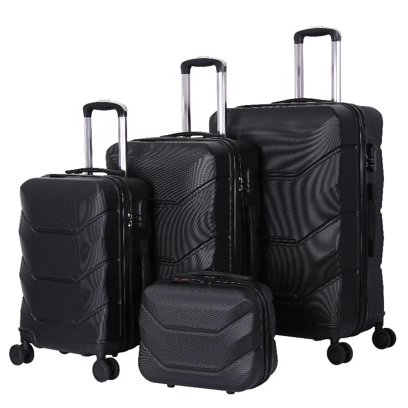 HKM-995731 Carry-On Hard Shell Suitcases – 20", 24", and 28" Travel Luggage Sets
