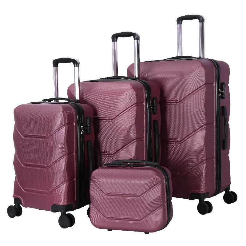 HKM-995731 Carry-On Hard Shell Suitcases – 20", 24", and 28" Travel Luggage Sets