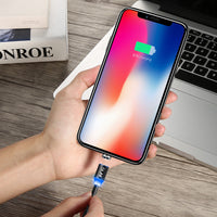 HKM-995731 Three-in-One Mobile Phone Charging Cable - 1m / 2m Length with 8PIN, Micro USB, and TYPE-C Connectors