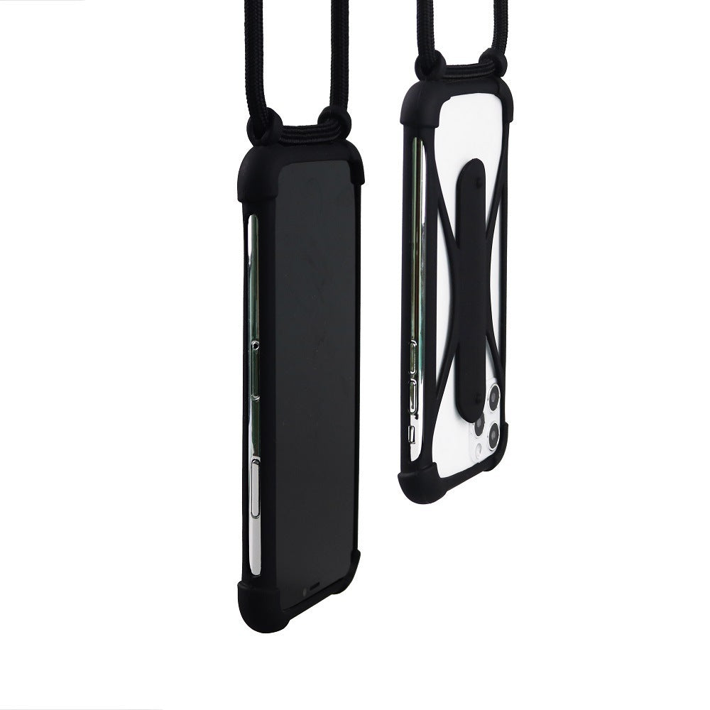 HKM-995731 Universal Silicone Lanyard Phone Case with Anti-Fall Protection for All Mobile Devices