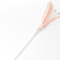 HKM-9957565 Feather Cat Toy with Bell - Fun Interactive Stick in Korean Pink, Lake Blue, Gray