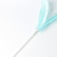 HKM-9957565 Feather Cat Toy with Bell - Fun Interactive Stick in Korean Pink, Lake Blue, Gray