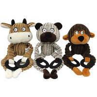 HKM-995859 Interactive Plush Monkey Squeaky Dog Toy for Chewing and Play