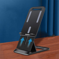 HKM-996051 Portable Folding Adjustable Phone and Tablet Holder - Sturdy, Anti-Slip Design for Optimal Viewing