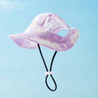 HKM-9961533 Adjustable Pet Hat for Small and Medium Dogs with Ear Holes - Lightweight Cotton Sun Protection Cap