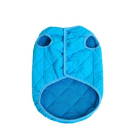 HKM-9962301 Warm Polar Fleece Vest for Cats in Sky Blue and Bamboo Green - Sizes S, M, L